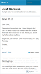 Mobile Screenshot of justbecause81.wordpress.com