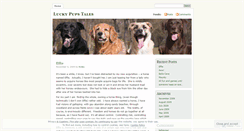 Desktop Screenshot of luckypupstales.wordpress.com