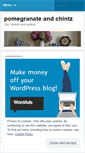 Mobile Screenshot of pomegranateandchintz.wordpress.com