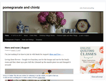 Tablet Screenshot of pomegranateandchintz.wordpress.com