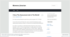 Desktop Screenshot of mommalibrarian.wordpress.com