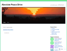 Tablet Screenshot of absolutepeacedrive.wordpress.com