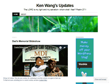 Tablet Screenshot of kenwangupdates.wordpress.com