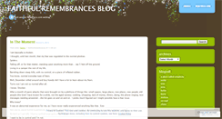 Desktop Screenshot of faithfulremembrances.wordpress.com