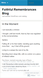 Mobile Screenshot of faithfulremembrances.wordpress.com
