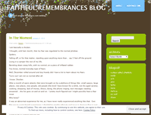 Tablet Screenshot of faithfulremembrances.wordpress.com