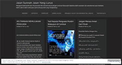 Desktop Screenshot of jalansunnah.wordpress.com