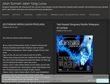 Tablet Screenshot of jalansunnah.wordpress.com