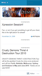 Mobile Screenshot of crustydemons.wordpress.com