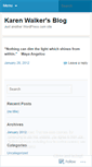 Mobile Screenshot of karenmoherwalker.wordpress.com
