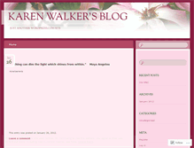 Tablet Screenshot of karenmoherwalker.wordpress.com