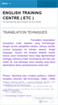 Mobile Screenshot of englishtraining.wordpress.com