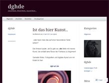 Tablet Screenshot of dghde.wordpress.com