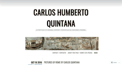 Desktop Screenshot of carlosquintana.wordpress.com