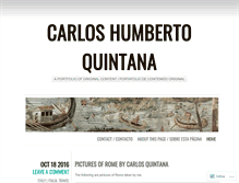 Tablet Screenshot of carlosquintana.wordpress.com