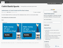 Tablet Screenshot of calebhatchsports.wordpress.com