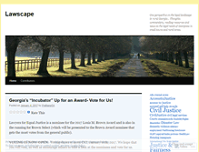 Tablet Screenshot of lawscape.wordpress.com