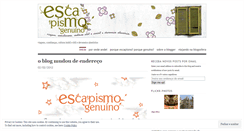 Desktop Screenshot of escapismogenuino.wordpress.com