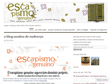 Tablet Screenshot of escapismogenuino.wordpress.com