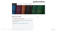 Desktop Screenshot of parlezendonc.wordpress.com