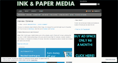 Desktop Screenshot of inkandpapermedia.wordpress.com