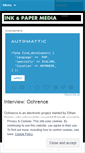 Mobile Screenshot of inkandpapermedia.wordpress.com