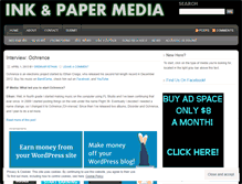 Tablet Screenshot of inkandpapermedia.wordpress.com