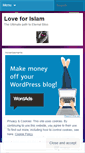 Mobile Screenshot of loveforislam.wordpress.com