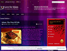 Tablet Screenshot of loveforislam.wordpress.com