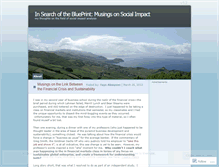 Tablet Screenshot of insearchoftheblueprint.wordpress.com