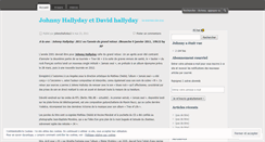 Desktop Screenshot of johnnyhallyday2.wordpress.com