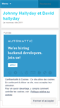 Mobile Screenshot of johnnyhallyday2.wordpress.com