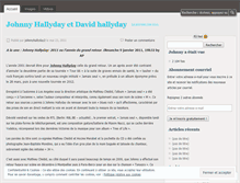 Tablet Screenshot of johnnyhallyday2.wordpress.com