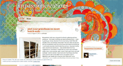 Desktop Screenshot of impassioncreations.wordpress.com