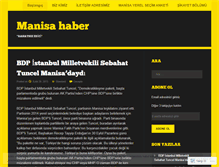 Tablet Screenshot of manisahaber.wordpress.com