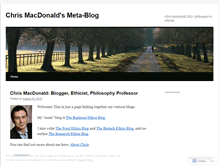 Tablet Screenshot of ethicsblogger.wordpress.com