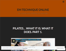 Tablet Screenshot of emtechniques.wordpress.com