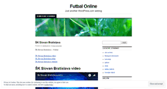 Desktop Screenshot of futbalonline.wordpress.com