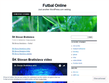 Tablet Screenshot of futbalonline.wordpress.com