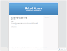 Tablet Screenshot of nakedmoney.wordpress.com