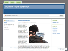 Tablet Screenshot of identitytheftdefender.wordpress.com