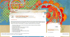 Desktop Screenshot of firdaworld.wordpress.com