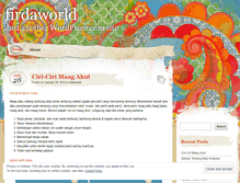 Tablet Screenshot of firdaworld.wordpress.com