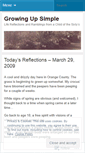 Mobile Screenshot of growingupsimple.wordpress.com