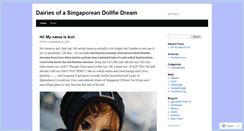 Desktop Screenshot of dairiesofsgdollfie.wordpress.com