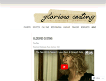 Tablet Screenshot of gloriosocasting.wordpress.com