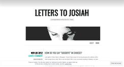 Desktop Screenshot of letterstojosiahdotcom.wordpress.com