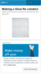 Mobile Screenshot of makingaslowrevolution.wordpress.com