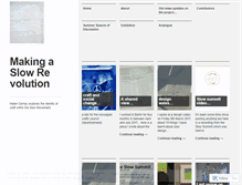 Tablet Screenshot of makingaslowrevolution.wordpress.com