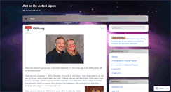 Desktop Screenshot of actorbeactedupon.wordpress.com